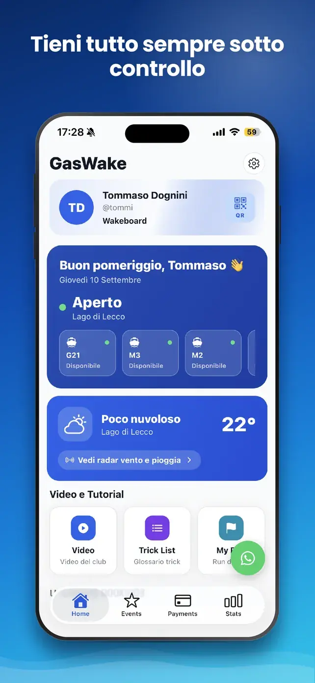 App GasWake — Tieni tutto sempre sotto controllo
