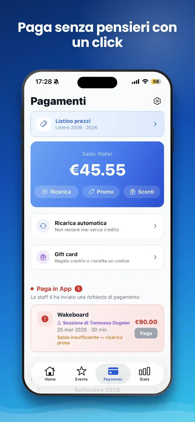 App GasWake — Paga senza pensieri con un click